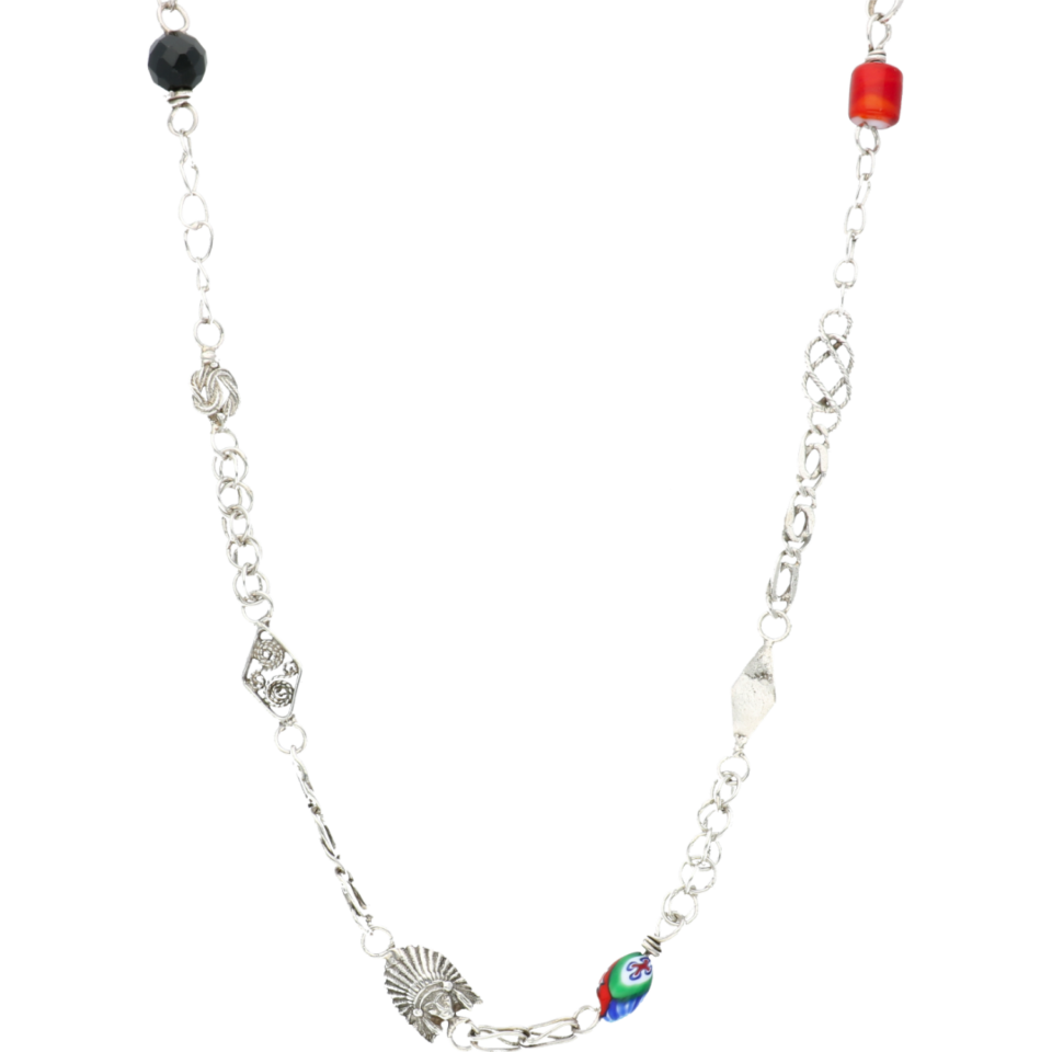 Zilveren Surinaamse collier| #RECLAIMED 28888 | Reclaimed.nl