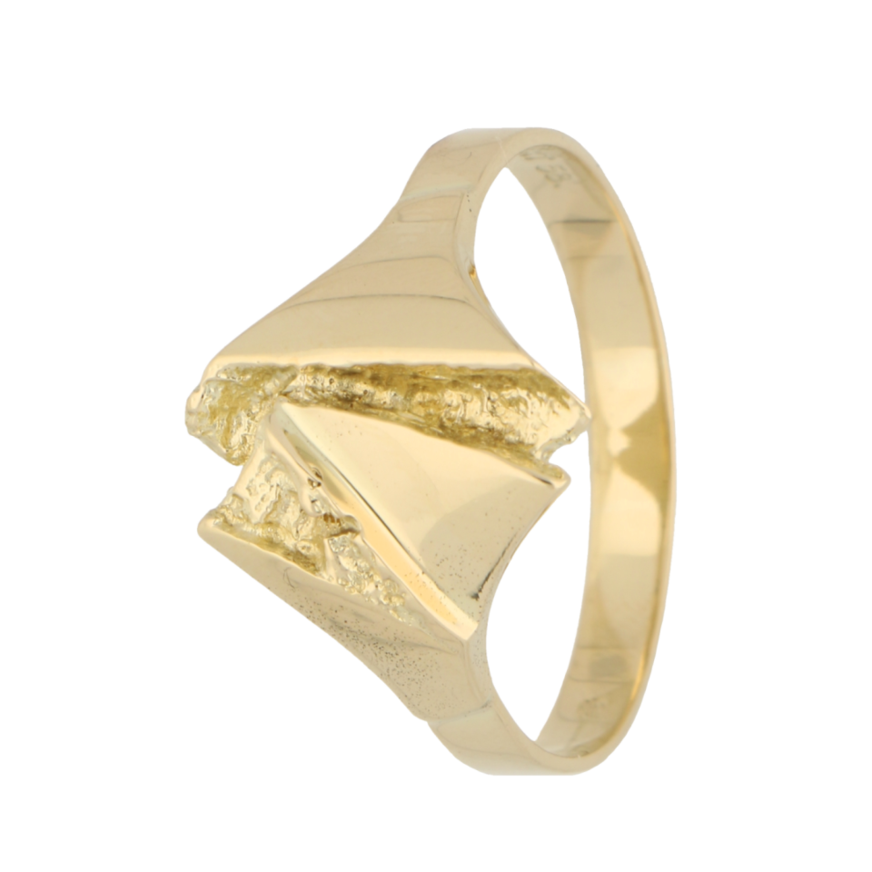 Alpo Tammi Koru geelgouden design ring| #RECLAIMED 27346 
